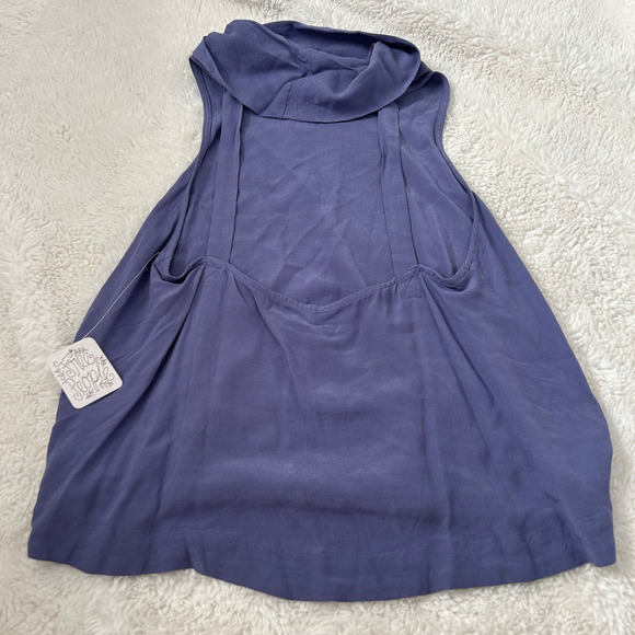 NWT Free People Womens City Lights Tank Top in Blue Size XS - Picture 5 of 6